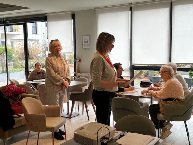 dictee de la francophonie France-Quebec à la maison des seniors à Caen